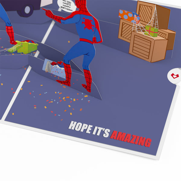 I Love Pop Marvel Spider-Man Spidey Sense Birthday Pop-Up Card