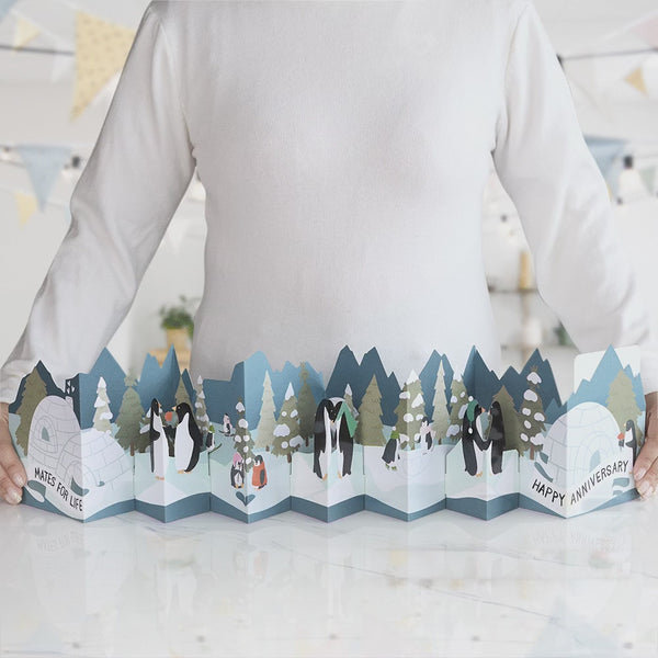 I Love Pop Mates For Life Happy Anniversary Loooooong Card™ (Expands To 2 Feet)