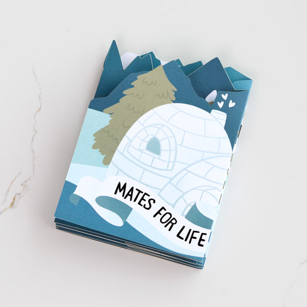 I Love Pop Mates For Life Happy Anniversary Loooooong Card™ (Expands To 2 Feet)