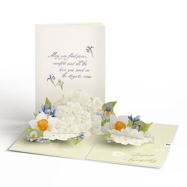 i love pop May You Find Peace and Comfort Sympathy Pop-Up Card