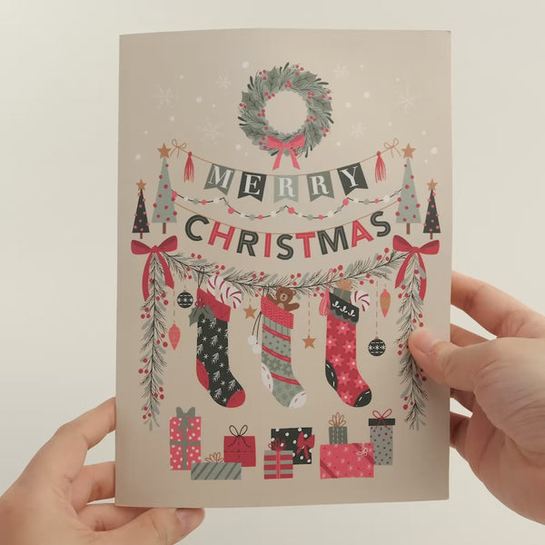 I Love Pop 'Merry Christmas' Holiday Bear Plushpop Card