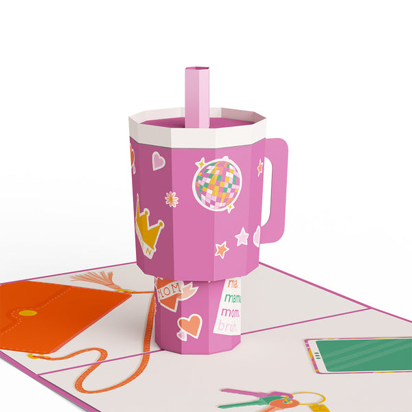 I Love Pop Mom Era Tumbler Birthday Pop-Up Card And IN & OUT Sentiment Set