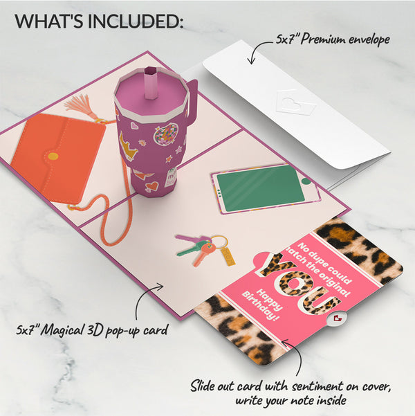 I Love Pop Mom Era Tumbler Birthday Pop-Up Card And The Original YOU Sentiment Set