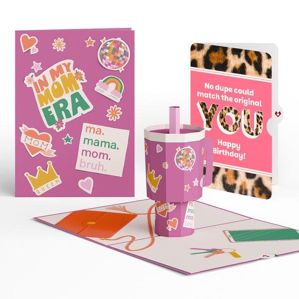 i love pop Mom Era Tumbler Birthday Pop-Up Card and The original YOU Sentiment Set