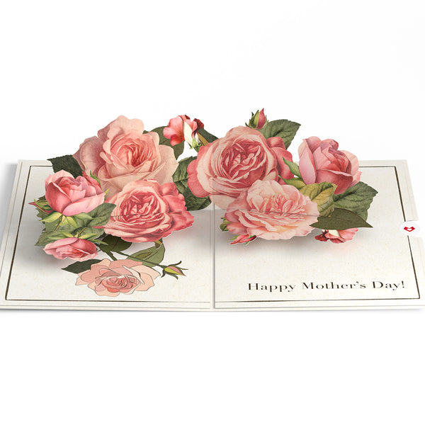 I Love Pop Mother's Day Grateful For You Roses Pop-Up Card