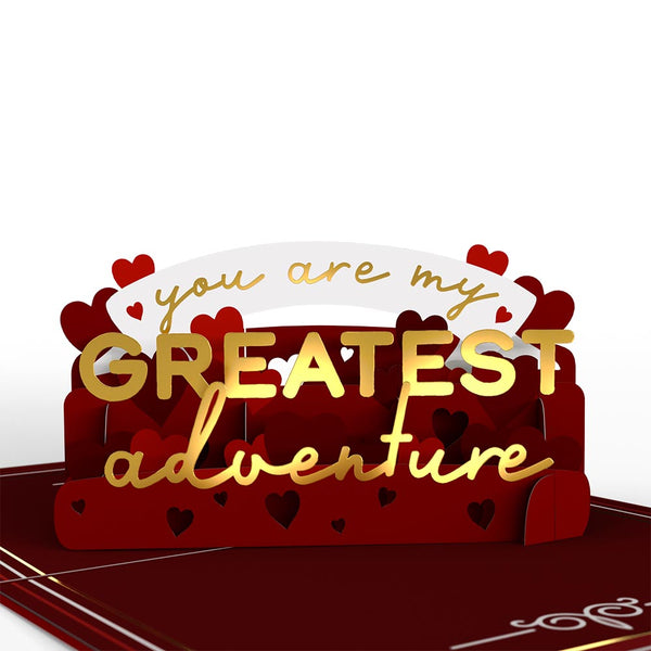 I Love Pop My Husband My Greatest Adventure Pop-Up Card