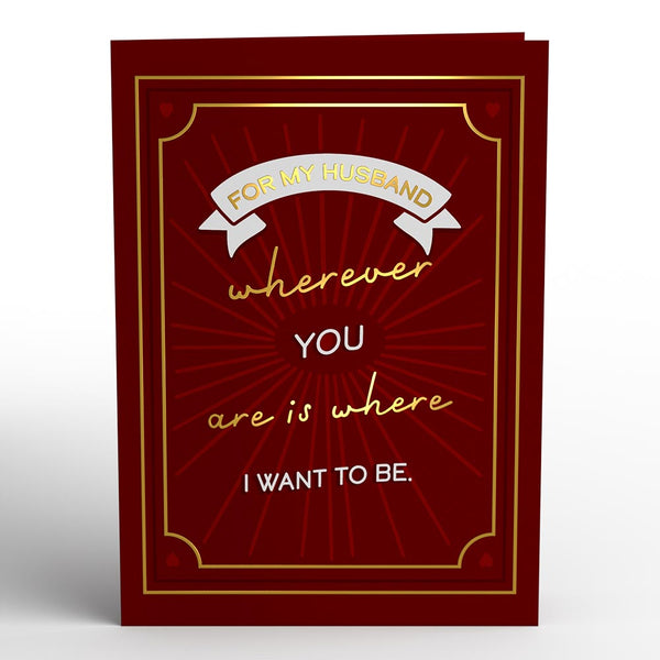 I Love Pop My Husband My Greatest Adventure Pop-Up Card