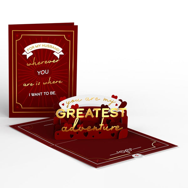 i love pop My Husband My Greatest Adventure Pop-Up Card