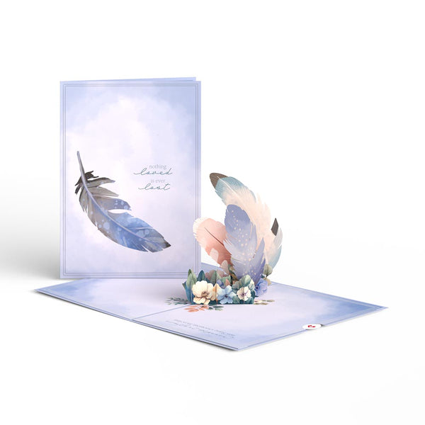 i love pop Nothing Loved Is Ever Lost Sympathy Pop-Up Card