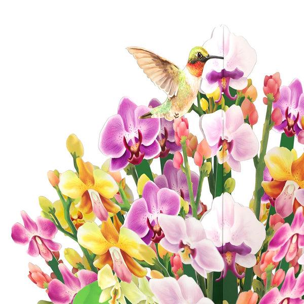 I Love Pop Orchid Birthday Bouquet And Sentiment Set For Mom