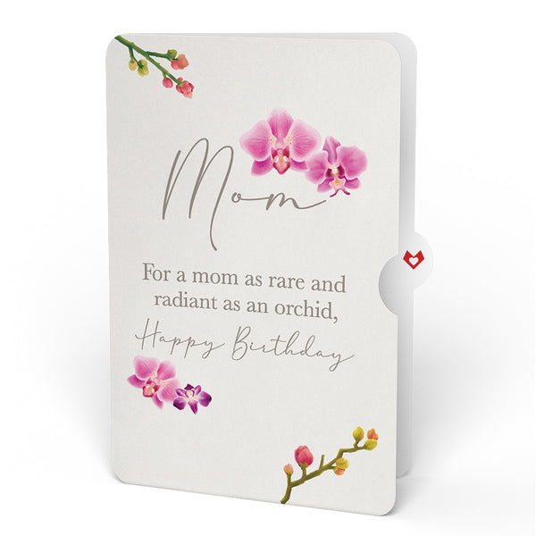 I Love Pop Orchid Birthday Bouquet And Sentiment Set For Mom
