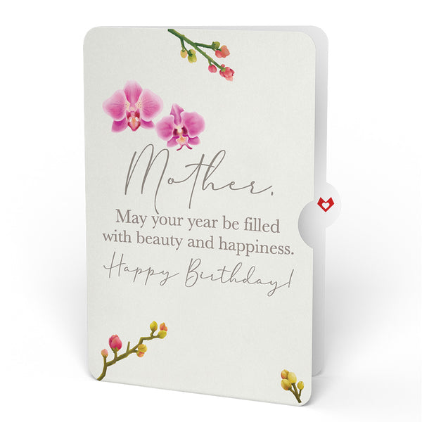 I Love Pop Orchid Birthday Bouquet And Sentiment Set For Mother