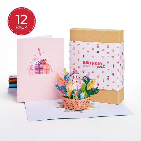 i love pop Paperpop Birthday Box Set (Assorted 12-Pack): Paperpop® Card