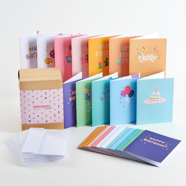 I Love Pop Paperpop Birthday Box Set (Assorted 24-Pack): Paperpop® Card
