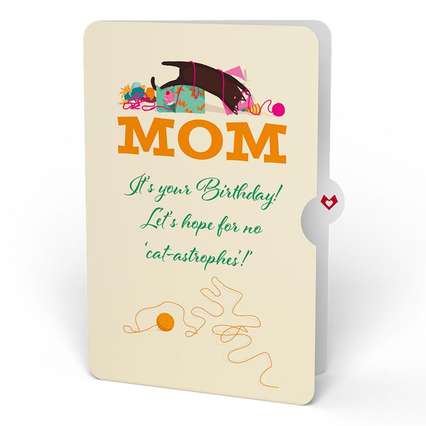 I Love Pop Party Cats Birthday Pop-Up Card And Sentiment Set For Mom