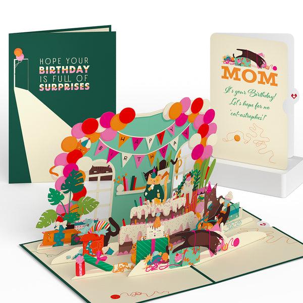 i love pop Party Cats Birthday Pop-Up Card and Sentiment Set for Mom i love pop Party Cats Birthday Pop-Up Card and Sentiment Set for Mom