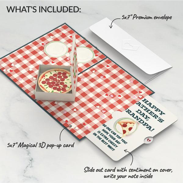 I Love Pop Pizza Love Father's Day Pop-Up Card And Sentiment Set For Grandpa
