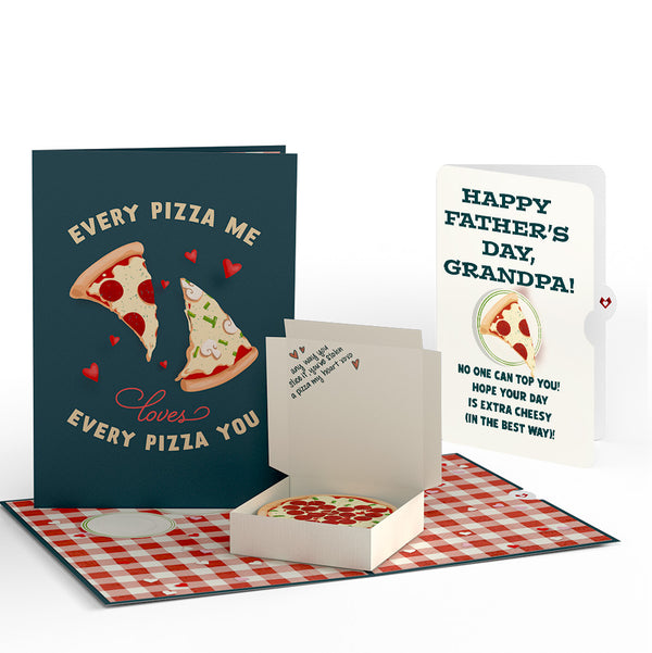 i love pop Pizza Love Father's Day Pop-Up Card and Sentiment Set for Grandpa