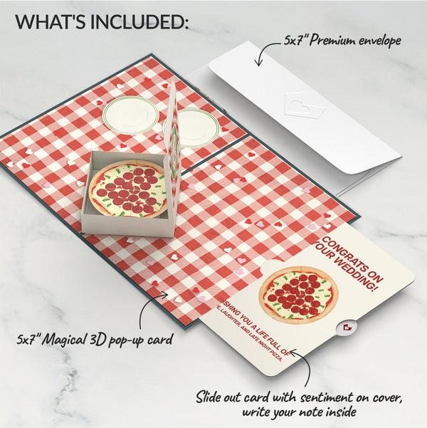 I Love Pop Pizza Love Wedding Pop-Up Card And Sentiment Set