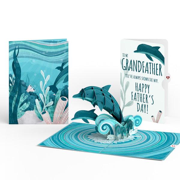 i love pop Playful Dolphins Father’s Day Pop-Up Card and Sentiment Set for Grandfather