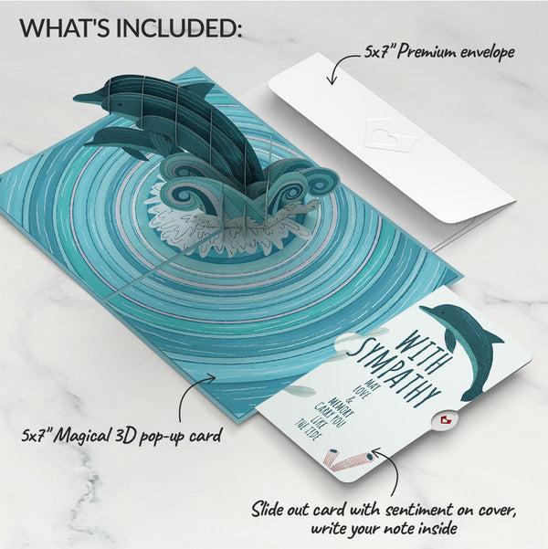 I Love Pop Playful Dolphins Sympathy Pop-Up Card And Sentiment Set