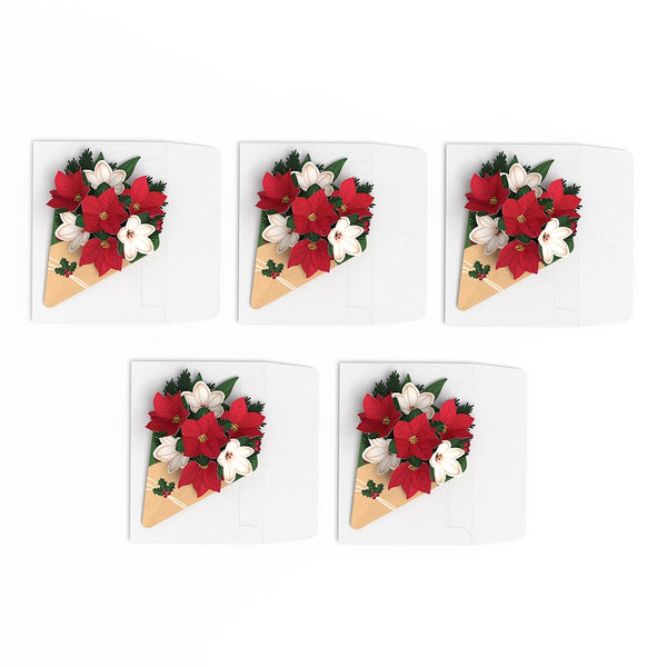I Love Pop Poinsettia & Pine Little Blooms (Notecard 5-Pack)