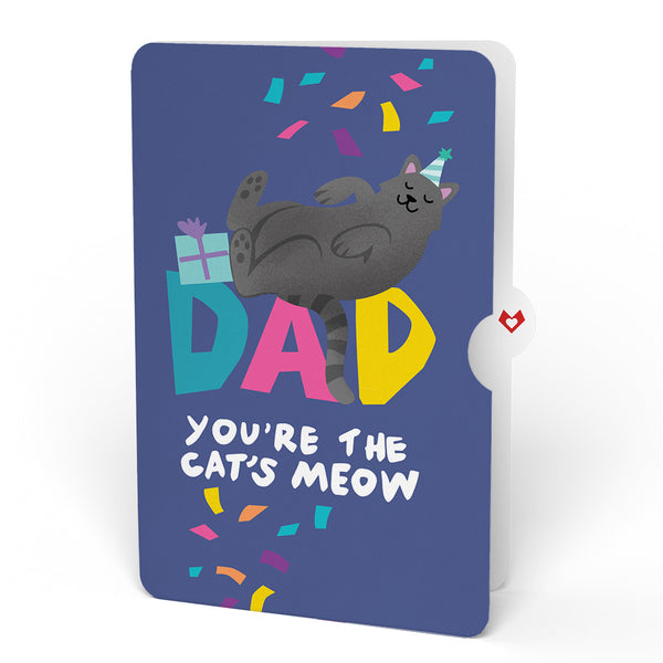 I Love Pop Purr-fect Cat Birthday Bouquet And Sentiment Set For Dad