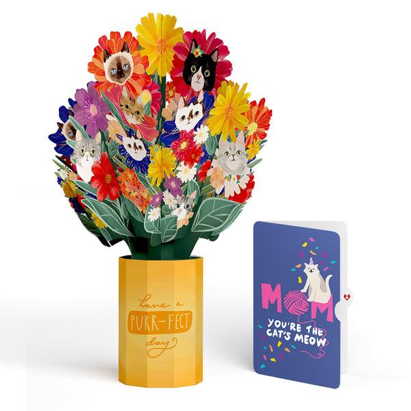 i love pop Purr-fect Cat Birthday Bouquet and Sentiment Set for Mom