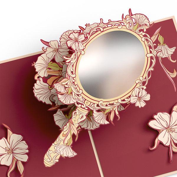 I Love Pop Reflection Of Love And Support Mirror Pop-Up Card