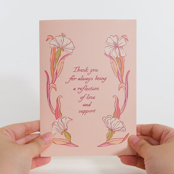 I Love Pop Reflection Of Love And Support Mirror Pop-Up Card