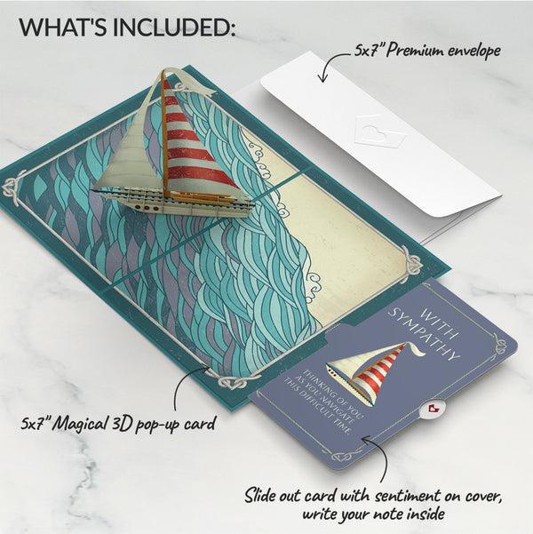 I Love Pop Sailboat On The Horizon Sympathy Pop-Up Card And Sentiment Set
