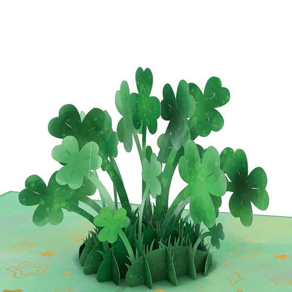 I Love Pop Saint Patrick's Day Lucky Clover Pop-Up Card