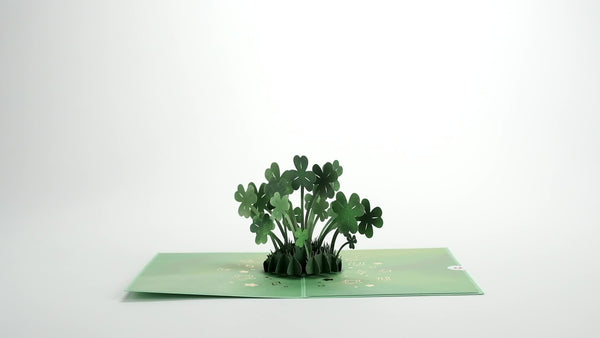 I Love Pop Saint Patrick's Day Lucky Clover Pop-Up Card