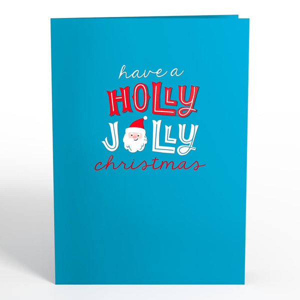 I Love Pop Santa Decorating A Christmas Tree Pop-Up Card