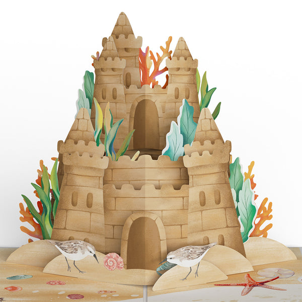 I Love Pop Seaside Sandcastle Get Well Soon Pop-Up Card And Sentiment Set