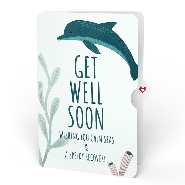 I Love Pop Seaside Sandcastle Get Well Soon Pop-Up Card And Sentiment Set