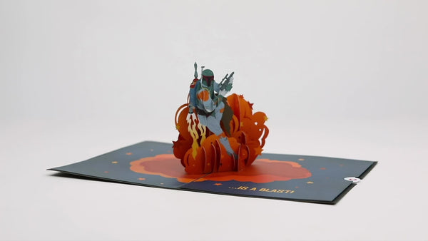 I Love Pop Star Wars™ Boba Fett™ Father’s Day Pop-Up Card