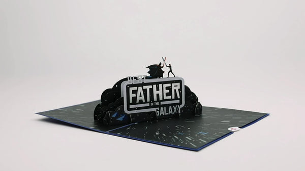 I Love Pop Star Wars™ Darth Vader™ Best Father Pop-Up Card