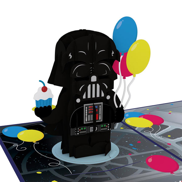 I Love Pop Star Wars™ Darth Vader™ Birthday Card With Pop-Up Gift