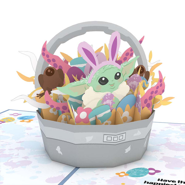 I Love Pop Star Wars™ The Mandalorian™ Best Easter In The Gal-eggsy Pop-Up Card