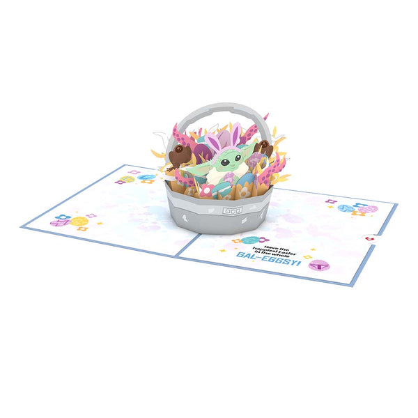I Love Pop Star Wars™ The Mandalorian™ Best Easter In The Gal-eggsy Pop-Up Card