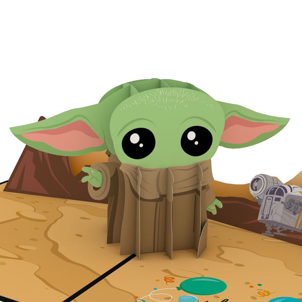 I Love Pop Star Wars™ The Mandalorian™ Grogu™ Birthday Best Wishes Pop-Up Card