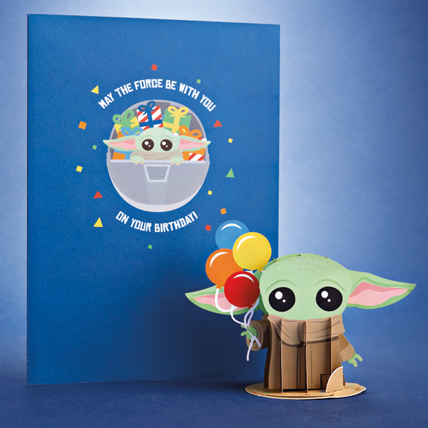 i love pop Star Wars™ The Mandalorian™ Grogu™ Birthday Card with Pop-Up Gift