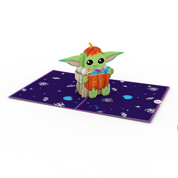 I Love Pop Star Wars™ The Mandalorian™ Grogu™ No Tricks All Treats Pop-Up Card
