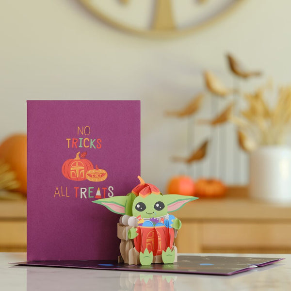 i love pop Star Wars™ The Mandalorian™ Grogu™ No Tricks All Treats Pop-Up Card