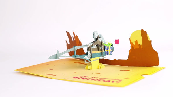 I Love Pop Star Wars™ The Mandalorian™ The Birthday Way Pop-Up Card