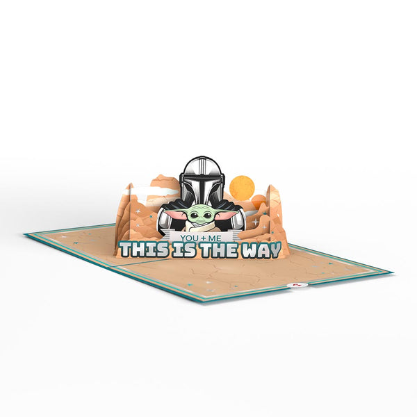 I Love Pop Star Wars™ The Mandalorian™ You + Me Pop-Up Card