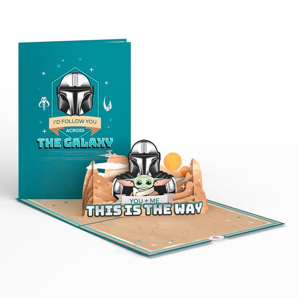 I Love Pop Star Wars™ The Mandalorian™ You + Me Pop-Up Card