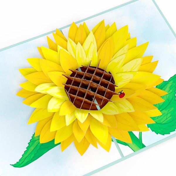 I Love Pop Sunflower Birthday Pop-Up Card And Sentiment Set For Mom