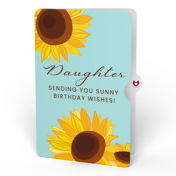 I Love Pop Sunflower Birthday Pop-Up Card And Sentiment Set For Daughter